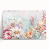 Elegant Floral Abstract - Modern Living Room Canvas Wall Art