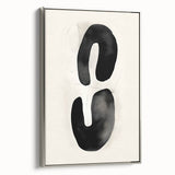 Framed abstract minimalist wall art in silver tones, showcasing sleek lines and geometric shapes, perfect for modern decor and enhancing interior aesthetics.