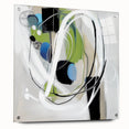Abstract Art Prints – Modern Green and Blue Geometric Wall Design