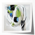 Abstract Art Prints – Modern Green and Blue Geometric Wall Design