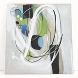 Abstract Art Prints – Modern Green and Blue Geometric Wall Design