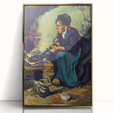 Impressionism Wall Art: Peasant Woman Cooking by Vincent van Gogh Prints