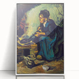 Impressionism Wall Art: Peasant Woman Cooking by Vincent van Gogh Prints