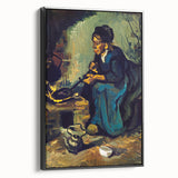 Impressionism Wall Art: Peasant Woman Cooking by Vincent van Gogh Prints