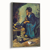 Impressionism Wall Art: Peasant Woman Cooking by Vincent van Gogh Prints