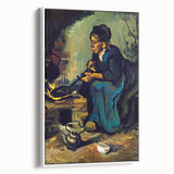 Impressionism Wall Art: Peasant Woman Cooking by Vincent van Gogh Prints