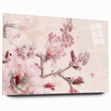 Cherry Blossom Elegance - Modern Living Room Canvas Wall Art