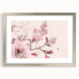 Cherry Blossom Elegance - Modern Living Room Canvas Wall Art
