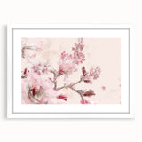 Cherry Blossom Elegance - Modern Living Room Canvas Wall Art