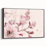 Cherry Blossom Elegance - Modern Living Room Canvas Wall Art