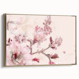 Cherry Blossom Elegance - Modern Living Room Canvas Wall Art