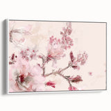 Cherry Blossom Elegance - Modern Living Room Canvas Wall Art