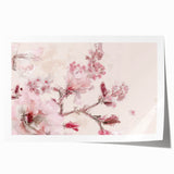 Cherry Blossom Elegance - Modern Living Room Canvas Wall Art