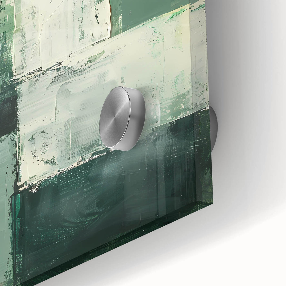 Abstract minimalist wall art design featuring soft pastel colors and geometric shapes, printed on acrylic glass for a modern aesthetic, perfect for contemporary decor.