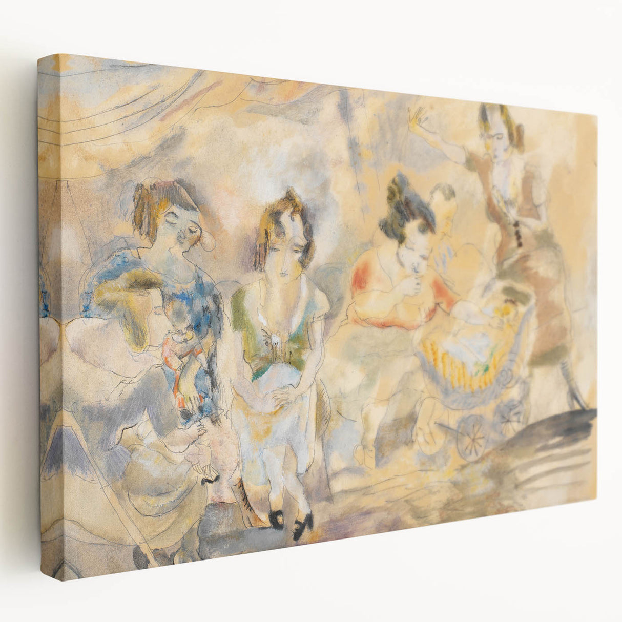 Expressionist Art - "Woman with Baby Carriage" - Abstract Expressionism