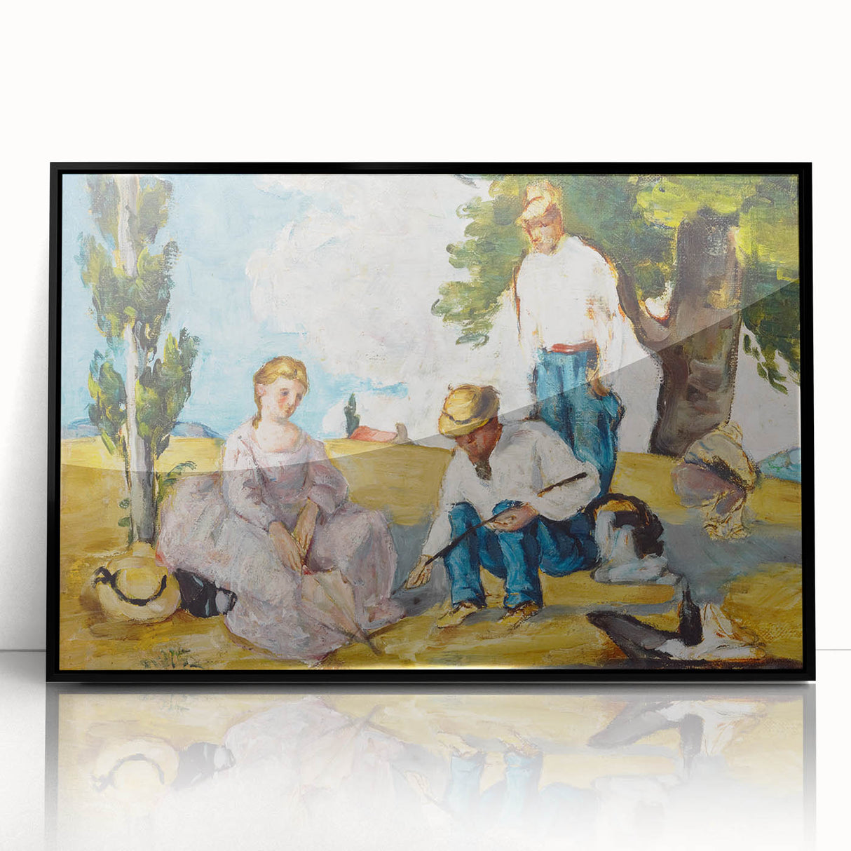 Impressionist Wall Art – Sunset Reflection in Water
