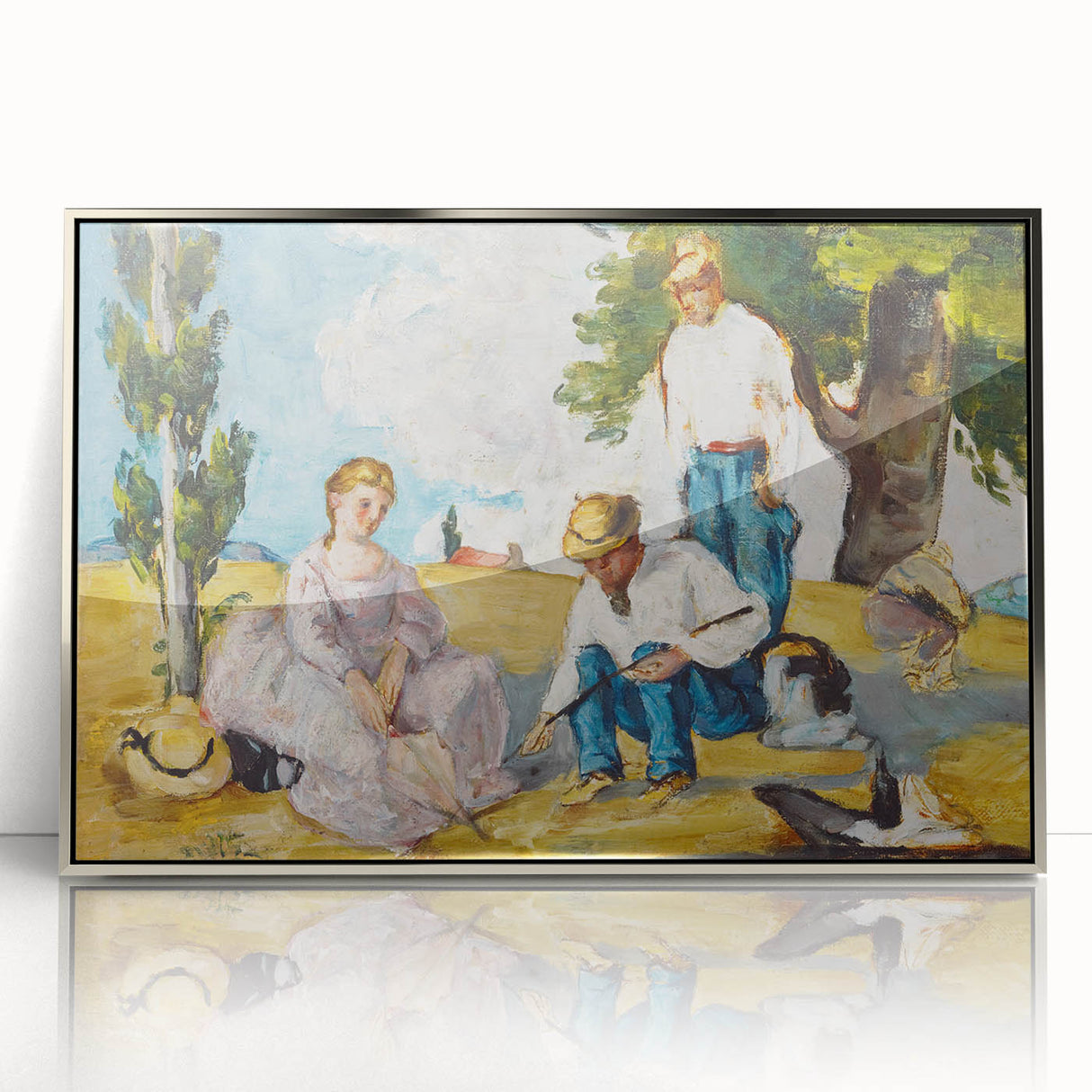 Impressionist Wall Art – Sunset Reflection in Water