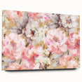 Golden Bloom Elegance - Modern Floral Living Room Canvas Art
