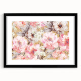 Golden Bloom Elegance - Modern Floral Living Room Canvas Art