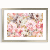 Golden Bloom Elegance - Modern Floral Living Room Canvas Art