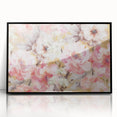 Golden Bloom Elegance - Modern Floral Living Room Canvas Art
