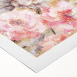 Golden Bloom Elegance - Modern Floral Living Room Canvas Art