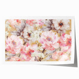 Golden Bloom Elegance - Modern Floral Living Room Canvas Art