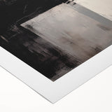 Abstract minimalist wall art on rolled canvas showcasing soft pastel colors and fluid shapes, perfect for modern home decor. Packaged securely in a cardboard tube for safe delivery.