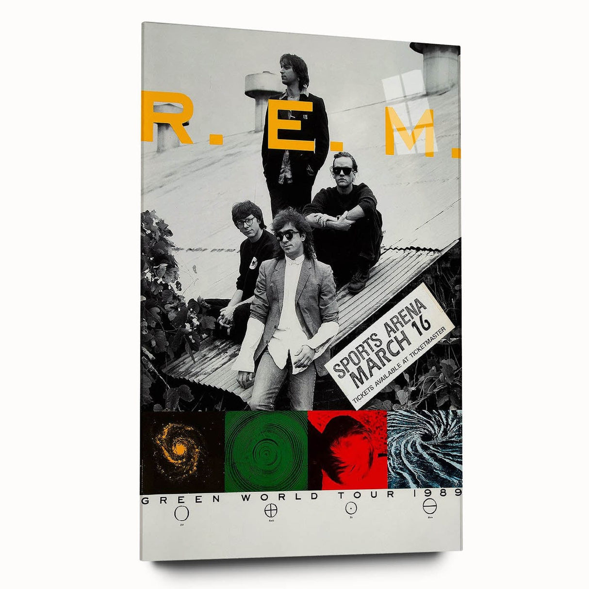 R.E.M. 1989 Green World Tour Poster | Vintage Rock Art