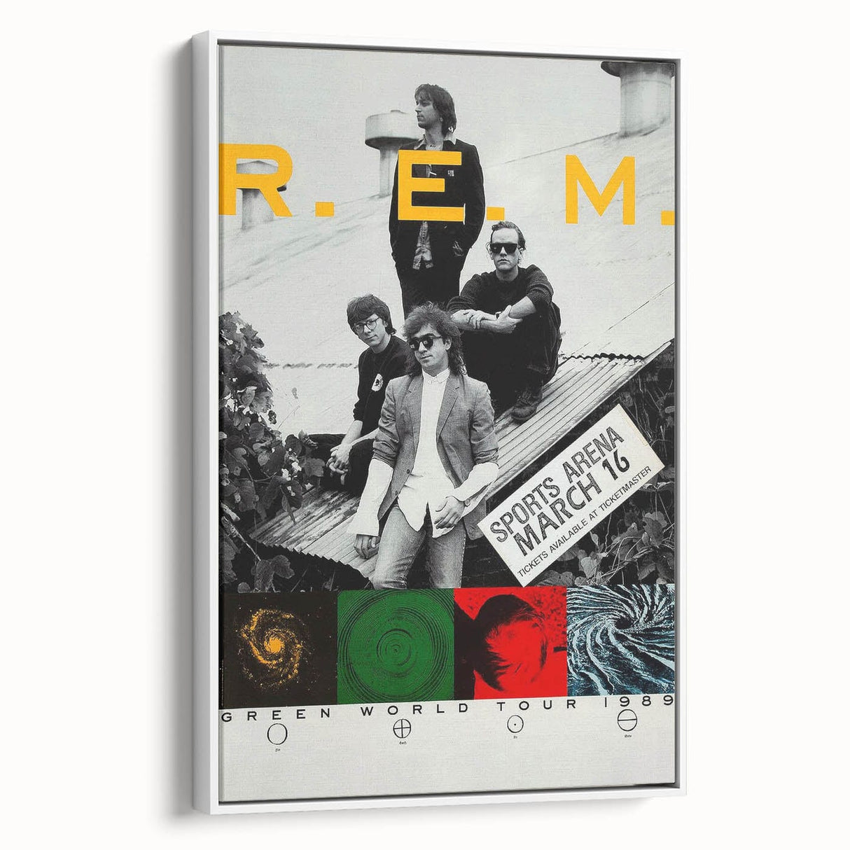R.E.M. 1989 Green World Tour Poster | Vintage Rock Art
