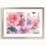 Romantic Floral Elegance - Modern Living Room Canvas Wall Art