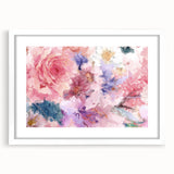 Romantic Floral Elegance - Modern Living Room Canvas Wall Art