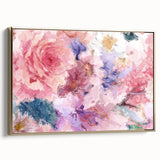 Romantic Floral Elegance - Modern Living Room Canvas Wall Art