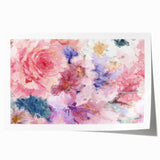 Romantic Floral Elegance - Modern Living Room Canvas Wall Art