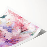 Romantic Floral Elegance - Modern Living Room Canvas Wall Art