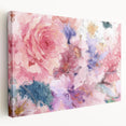 Romantic Floral Elegance - Modern Living Room Canvas Wall Art