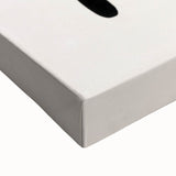 Close-up of a stretched canvas featuring abstract minimalist wall art, showcasing soft pastel colors and geometric shapes, perfect for modern home decor.