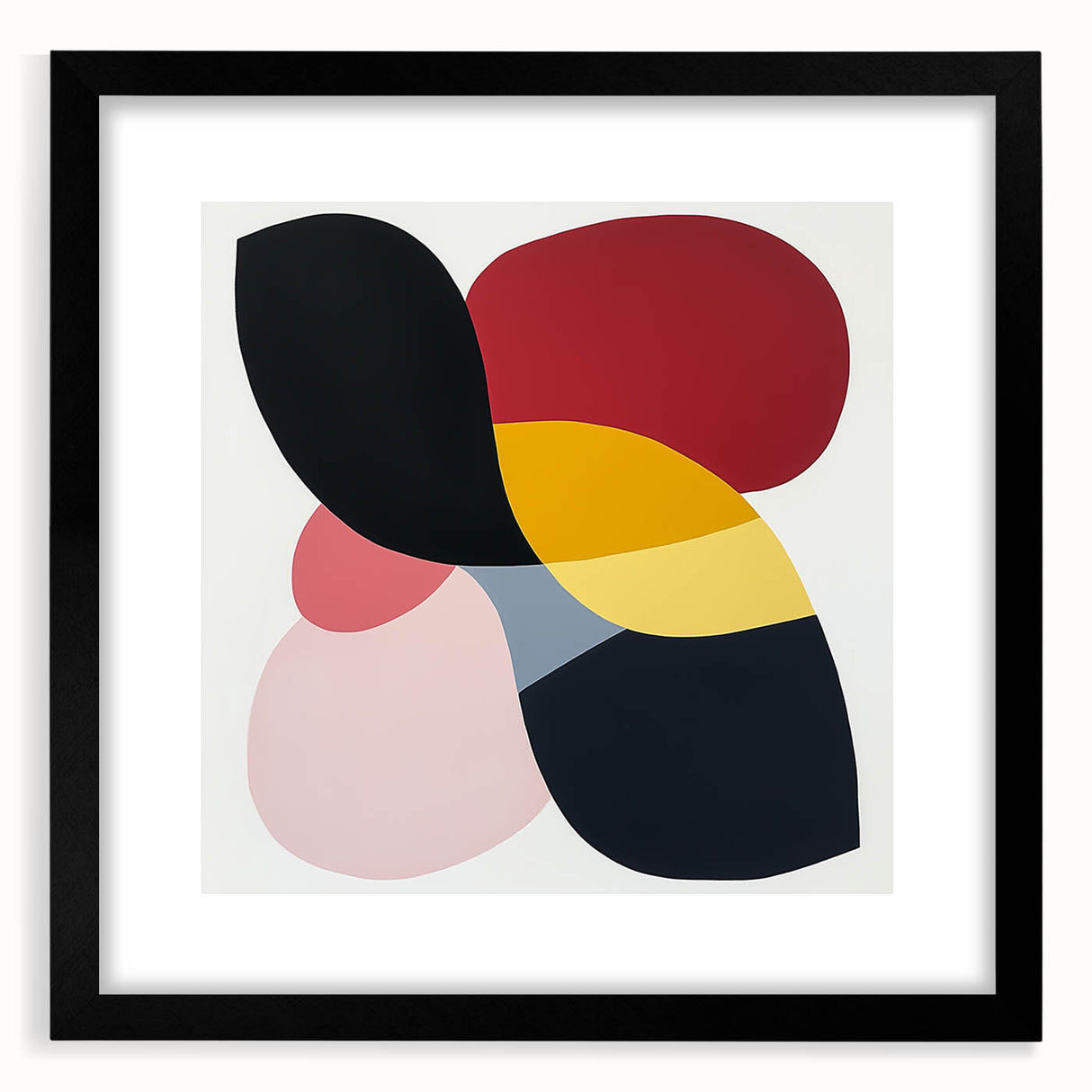 Geometric Abstract Wall Decor – Bold Multicolor Modern Composition