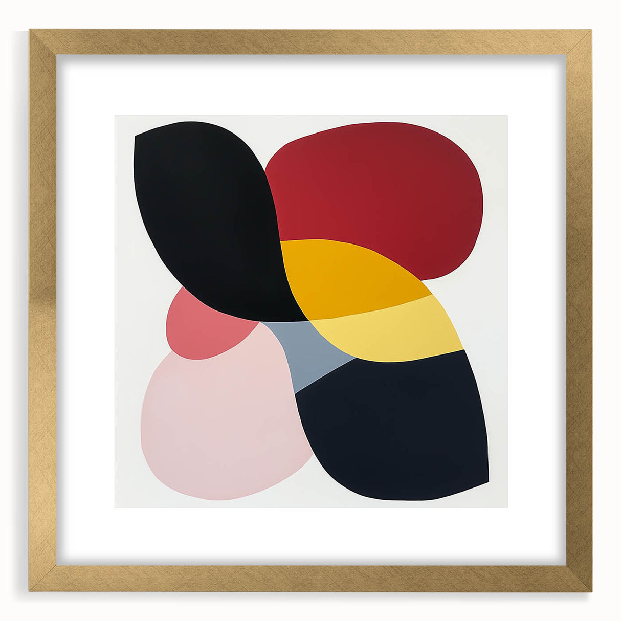 Geometric Abstract Wall Decor – Bold Multicolor Modern Composition