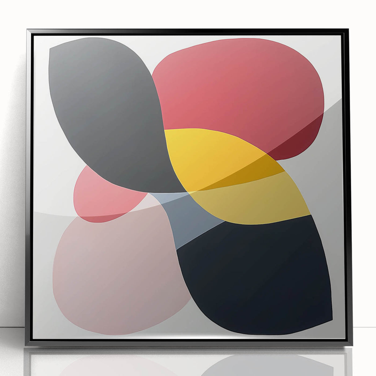 Geometric Abstract Wall Decor – Bold Multicolor Modern Composition