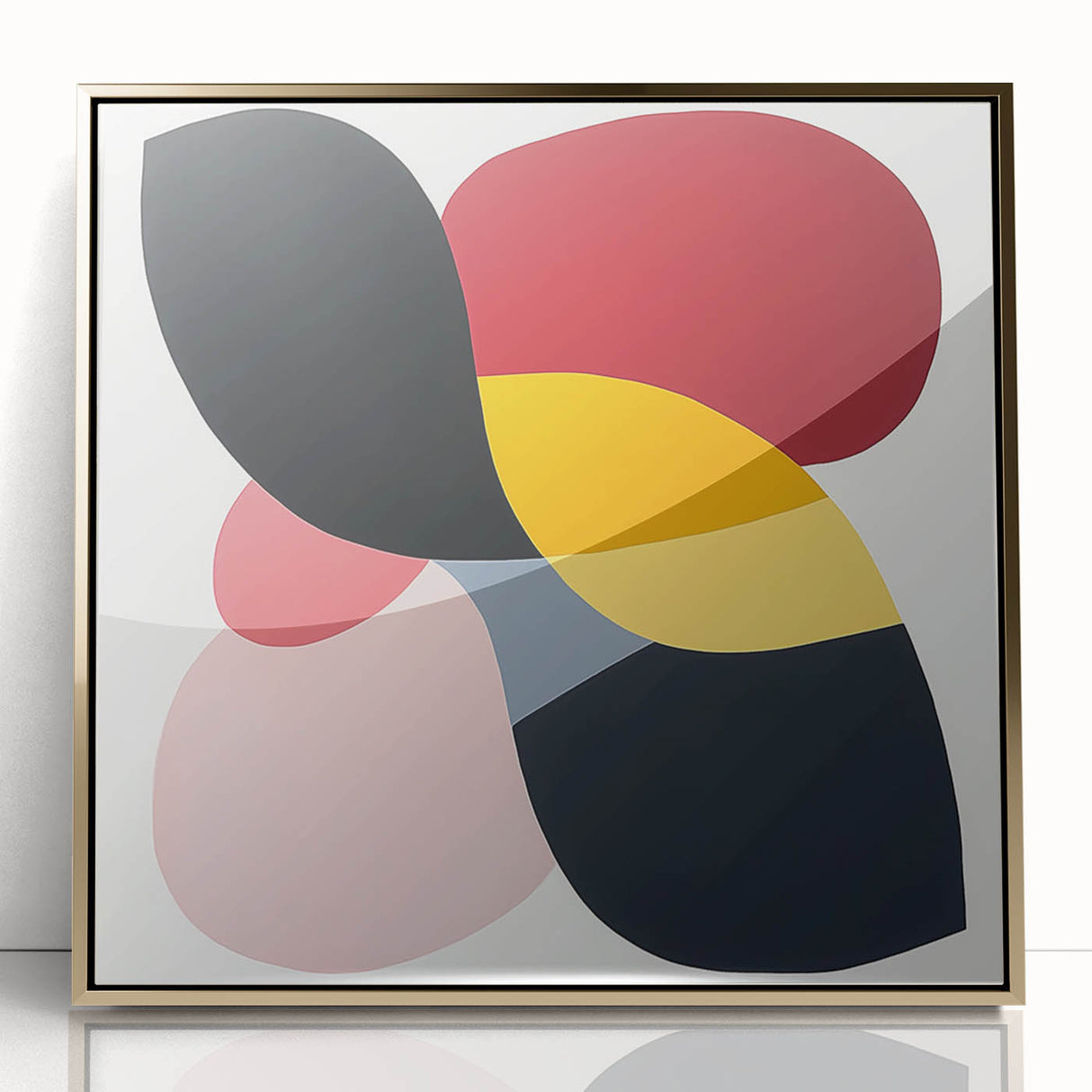 Geometric Abstract Wall Decor – Bold Multicolor Modern Composition
