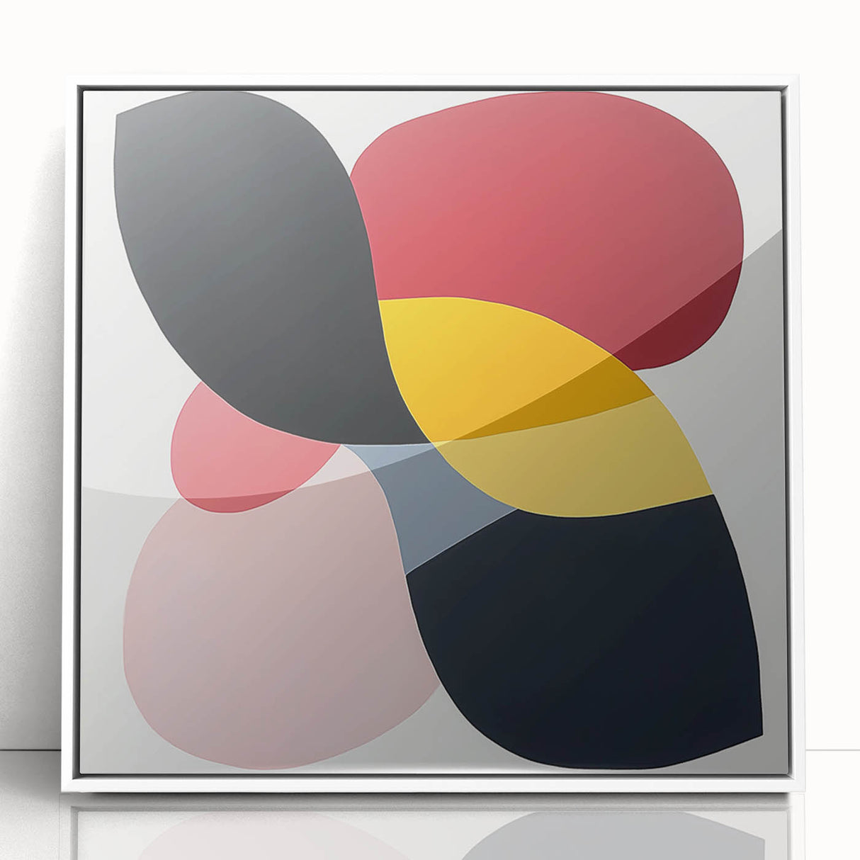 Geometric Abstract Wall Decor – Bold Multicolor Modern Composition