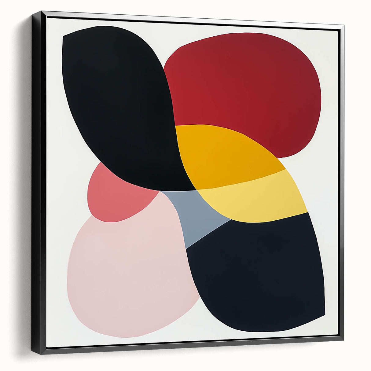 Geometric Abstract Wall Decor – Bold Multicolor Modern Composition