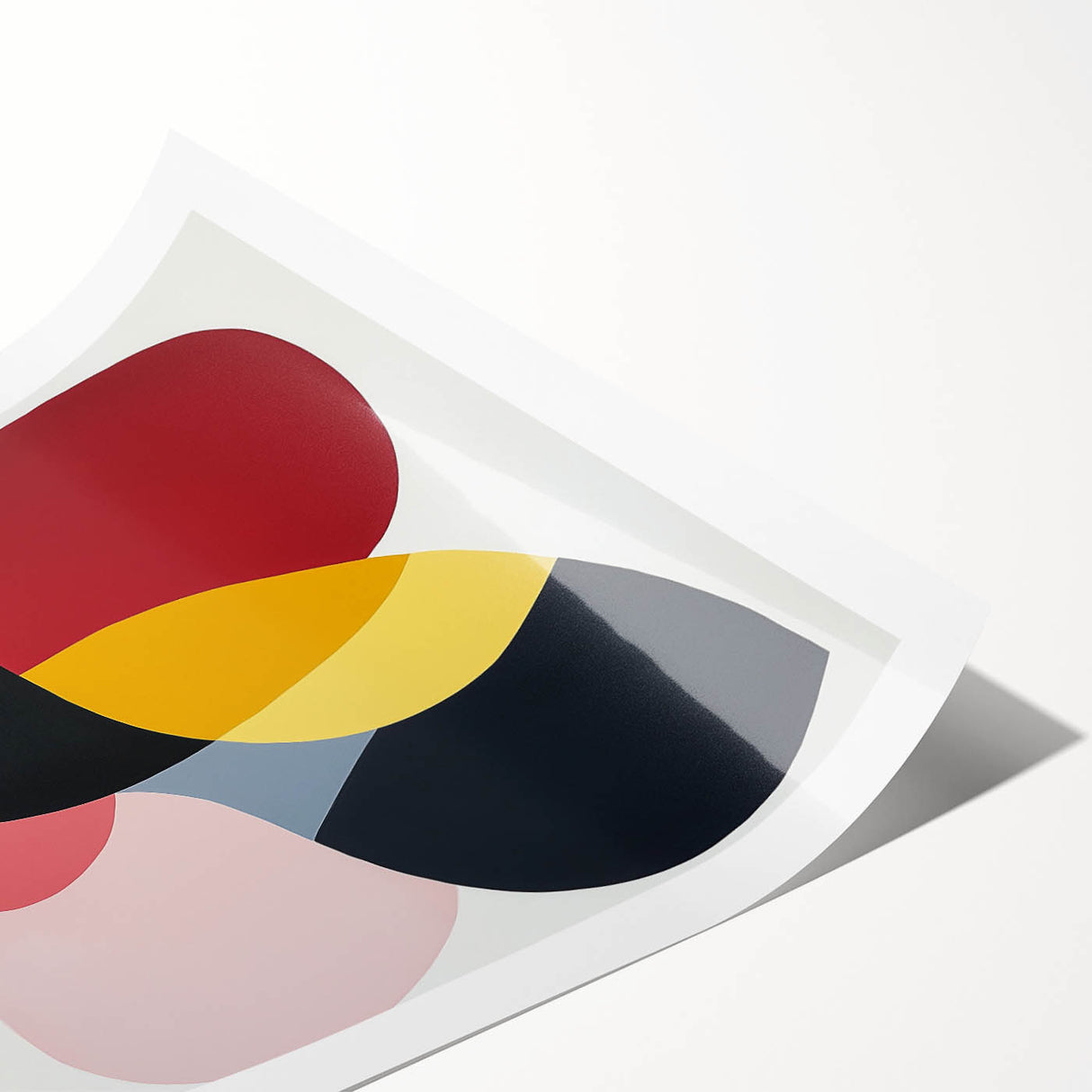 Geometric Abstract Wall Decor – Bold Multicolor Modern Composition