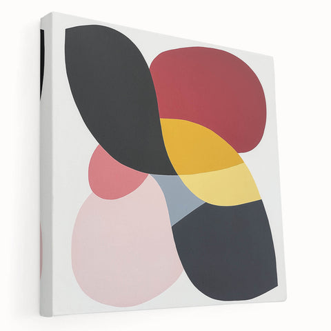 Geometric Abstract Wall Decor – Bold Multicolor Modern Composition