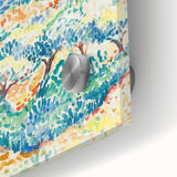 Vibrant Landscape Modern Wall Art - Serene Coastal Nature-Inspired Print