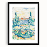 Vibrant Landscape Modern Wall Art - Serene Coastal Nature-Inspired Print