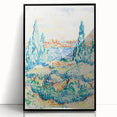 Vibrant Landscape Modern Wall Art - Serene Coastal Nature-Inspired Print