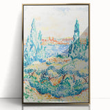 Vibrant Landscape Modern Wall Art - Serene Coastal Nature-Inspired Print