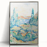 Vibrant Landscape Modern Wall Art - Serene Coastal Nature-Inspired Print